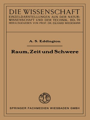 cover image of Raum, Zeit und Schwere